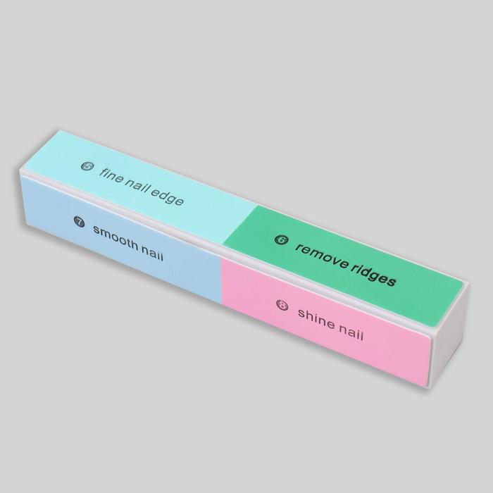 Шлифовка-полировка, 8 в 1, 16см, прямоугольник, цвет МИКС