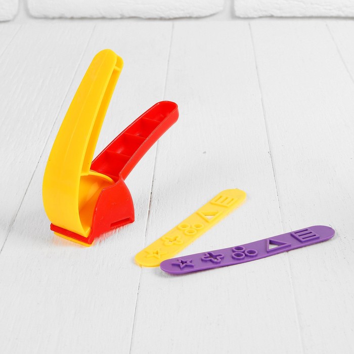 Пресс для лепки, 2 сменные насадки