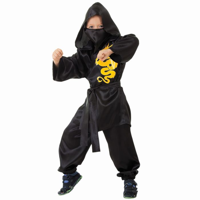 Карнавальный костюм "Ниндзя: Жёлтый дракон", р-р 28, рост 104 см