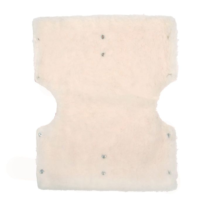 Муфта для рук меховая, на кнопках, цвет голубой