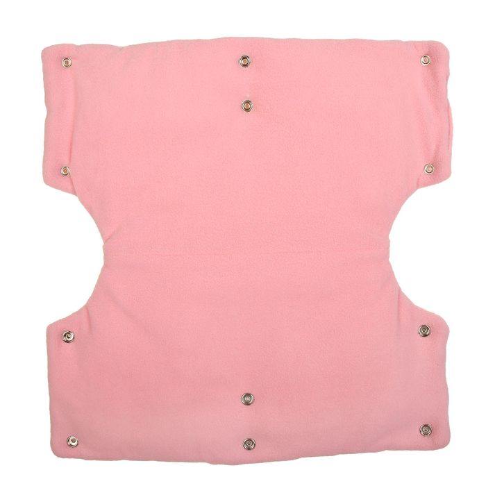 Муфта для рук флисовая, на кнопках, цвет розовый