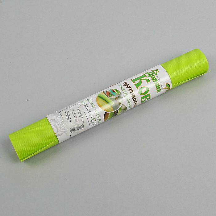 Коврик противоскользящий "Ромбы" 30х150 см, цвет зеленый