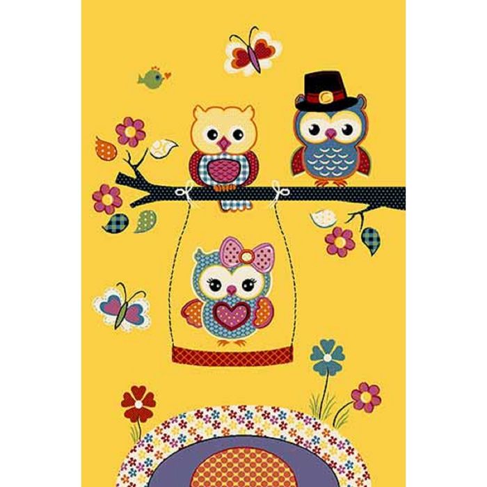 Ковер Fraise CRYSTAL 2740, 0,8*1,5 м, прямоугольный, YELLOW