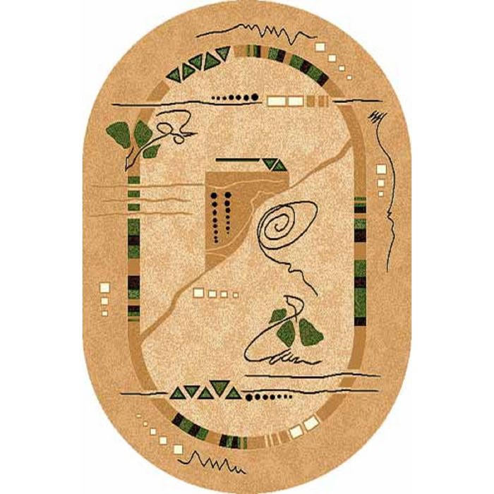 Ковёр БЦФ ПП LAGUNA 5305, 3*5 м, овал, BEIGE