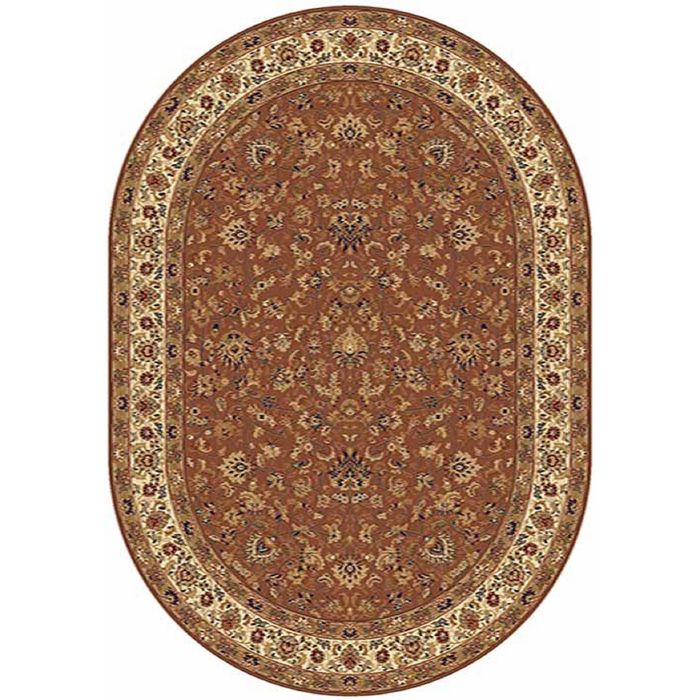 Ковер Heat-set BUHARA 5471, 1*4 м, овал, DARK PINK