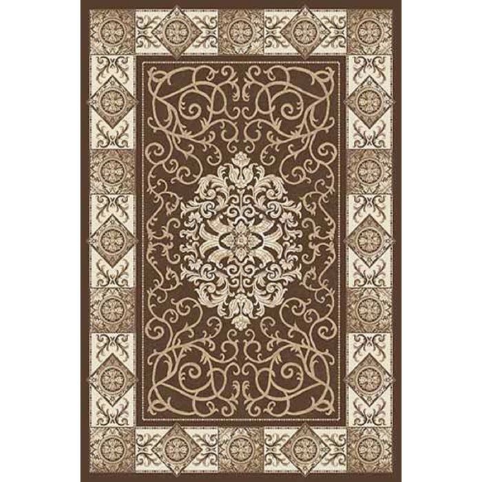 Ковёр Хит-Сет ПП VALENCIA DELUXE d316, 2*5,5 м, прямоугольный, BROWN