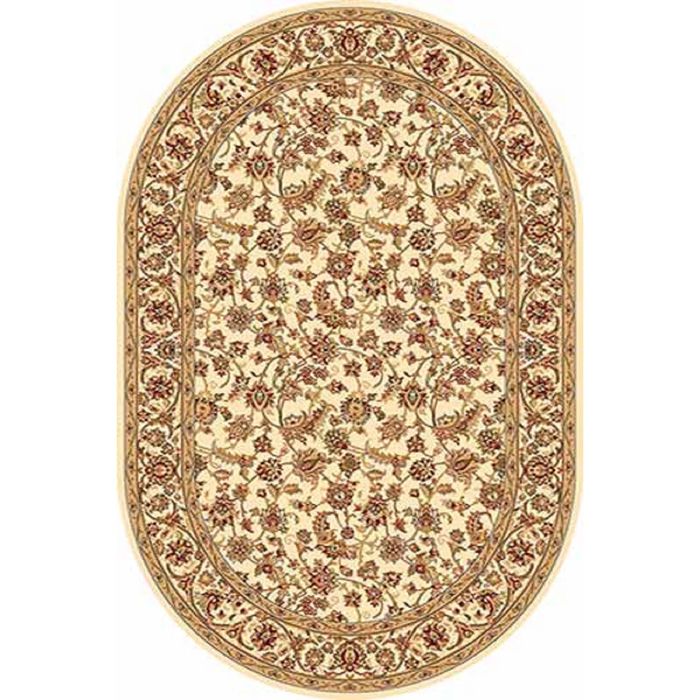 Ковёр Heat-set IZMIR d155, 1,5*4 м, овал, CREAM