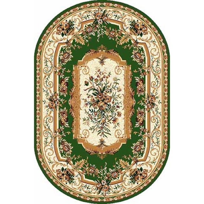 Ковёр БЦФ ПП LAGUNA 5439, 3*5 м, овал, GREEN