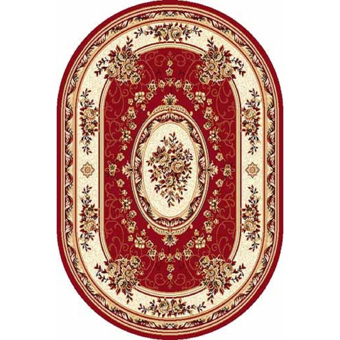 Ковёр БЦФ ПП LAGUNA 5444, 3*5 м, овал, RED