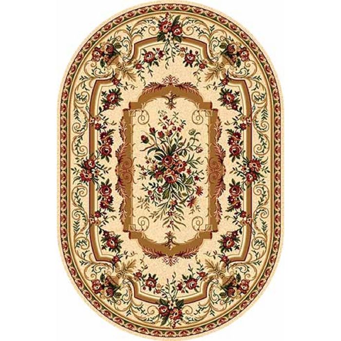 Ковер Heat-set DA VINCI 5245, 2,5*5,5 м, овал, CREAM