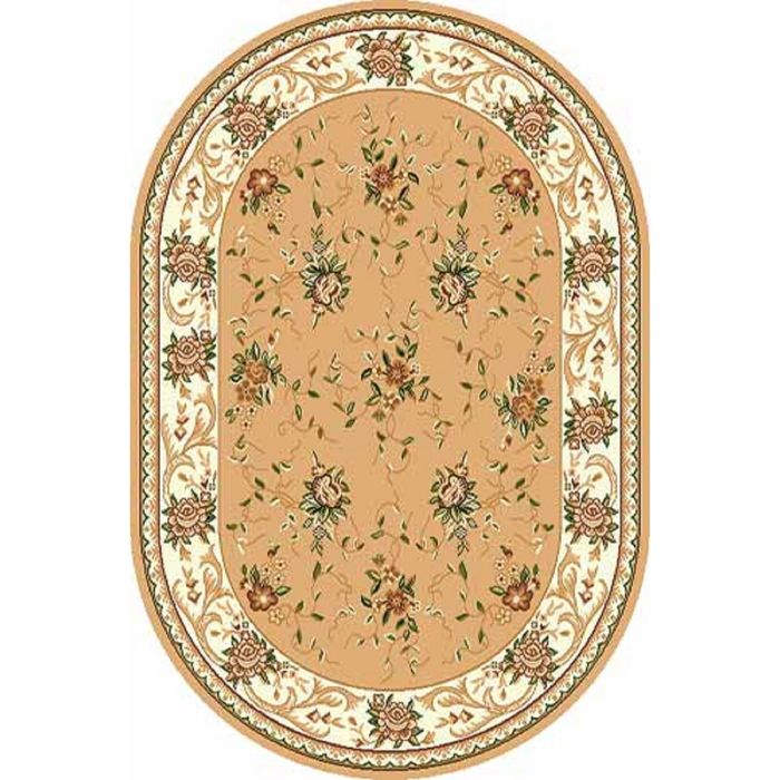 Ковёр БЦФ ПП LAGUNA 5455, 3*5 м, овал, BEIGE