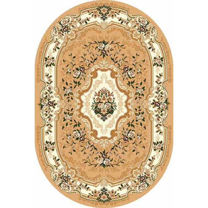 Ковёр БЦФ ПП LAGUNA d017, 0,8*1,5 м, овал, BEIGE