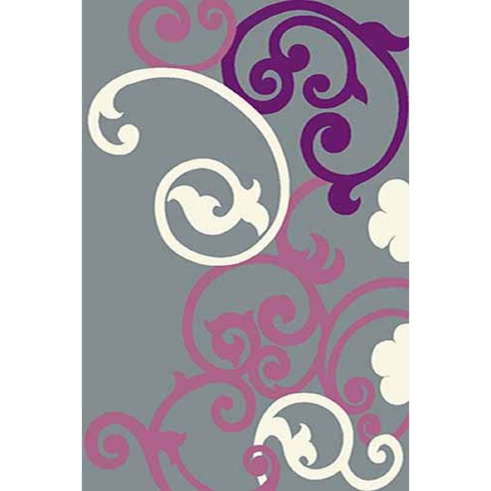 Ковёр Фризе ПП SUNRISE v805, 1,5*5 м, прямоугольный, GRAY-LILAC