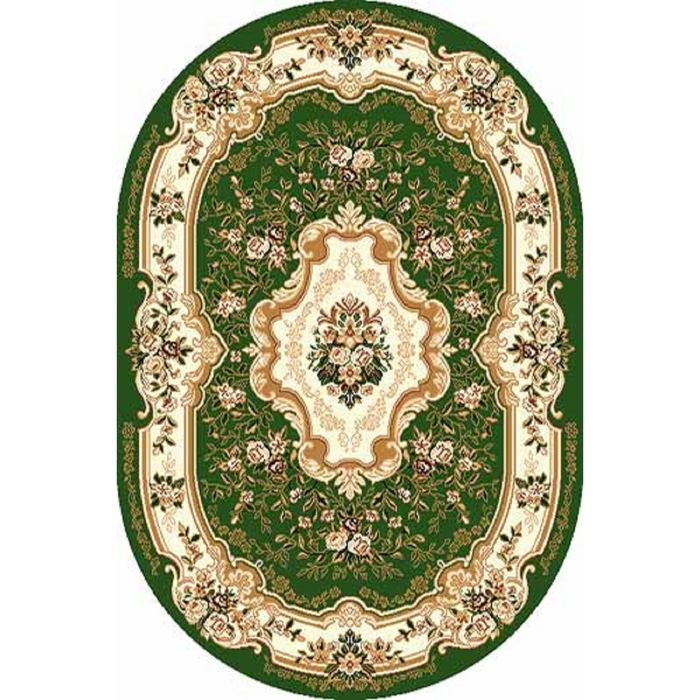 Ковёр БЦФ ПП LAGUNA d017, 2,5*5 м, овал, GREEN