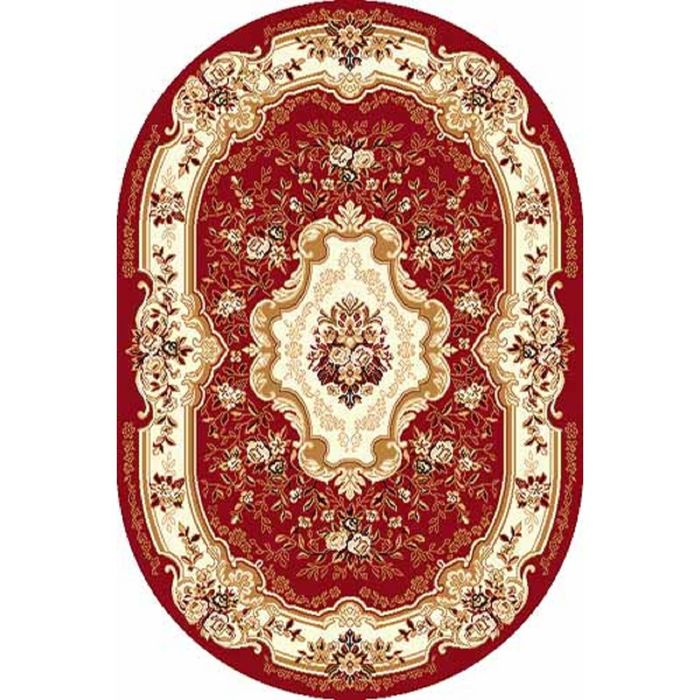 Ковёр БЦФ ПП LAGUNA d017, 3*5 м, овал, RED