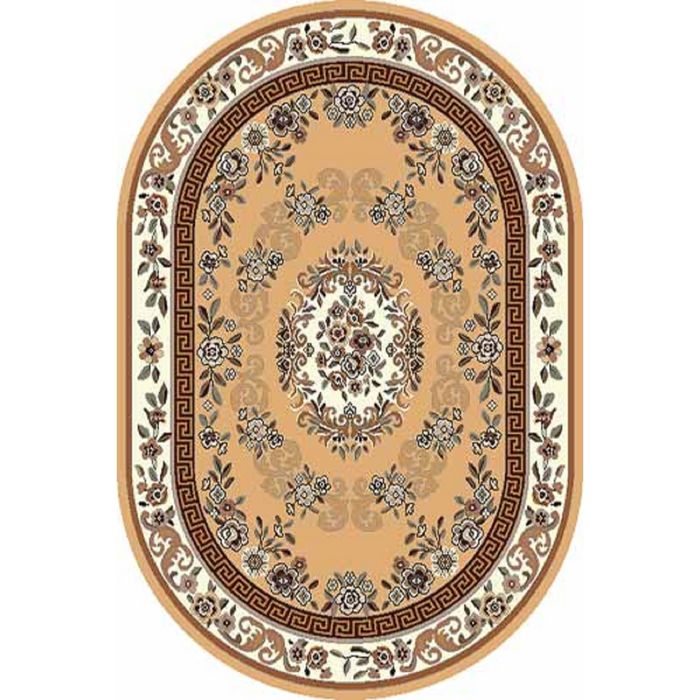 Ковёр БЦФ ПП LAGUNA d030, 3*4 м, овал, BEIGE