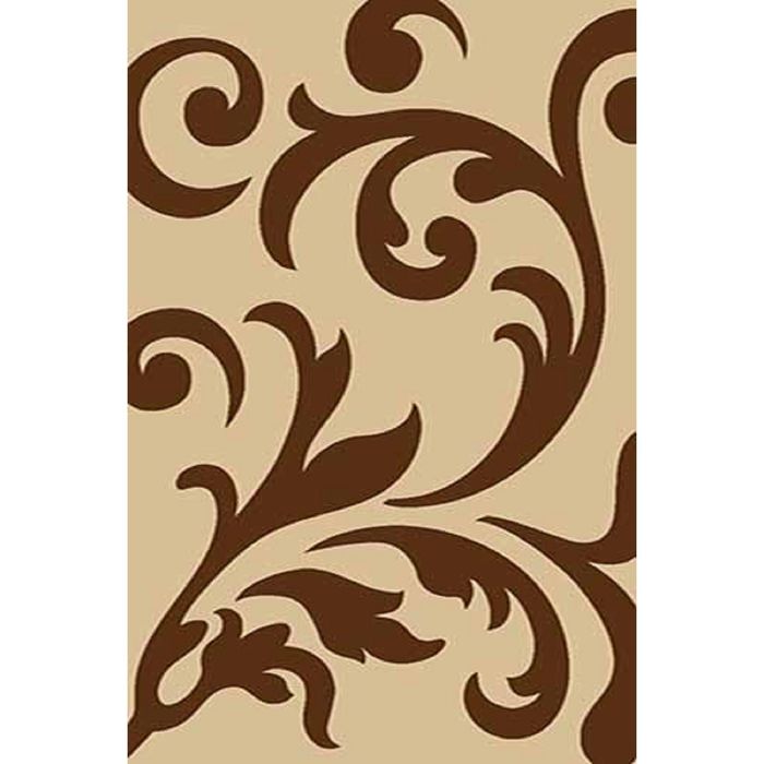 Ковёр Карвинг Фризе VISION DELUXE d129, 1,5*5 м, прямоугольный, BEIGE-BROWN