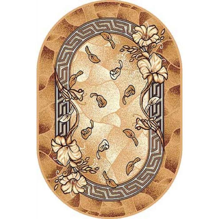 Ковёр БЦФ ПП LAGUNA d201, 1,5*5 м, овал, BEIGE