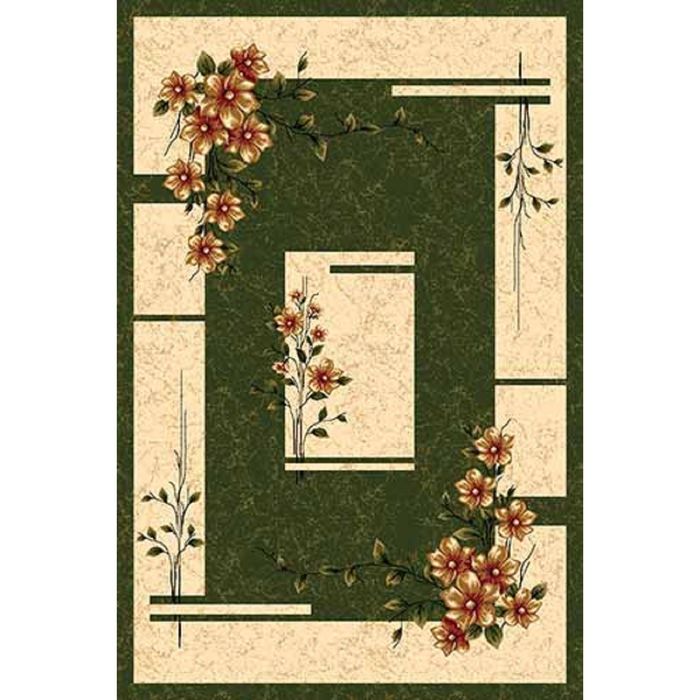 Ковер Heat-set DA VINCI d024, 2*4,5 м, прямоугольный, GREEN