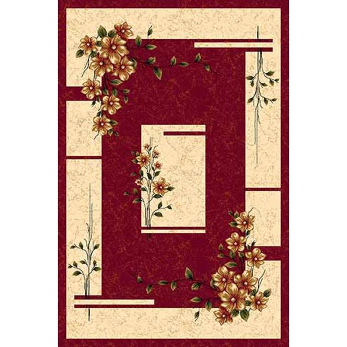 Ковер Heat-set DA VINCI d024, 2*5 м, прямоугольный, RED