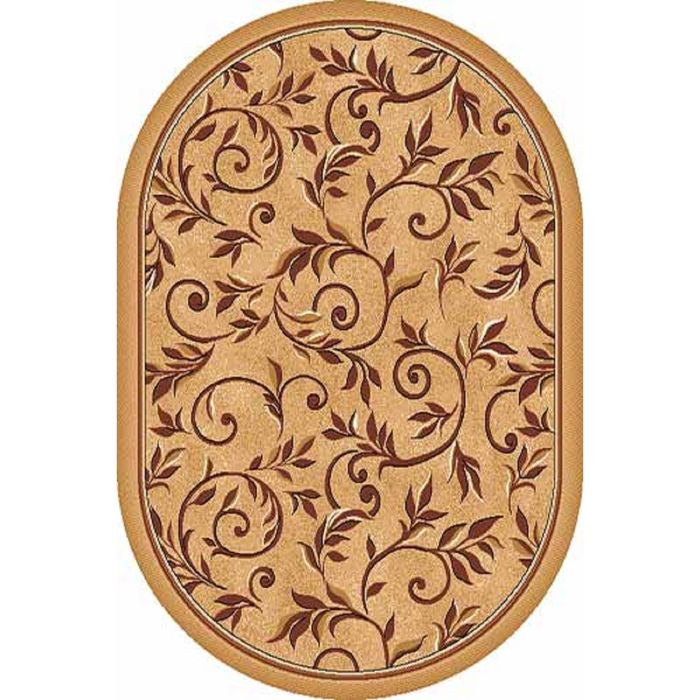 Ковёр БЦФ ПП LAGUNA d230, 2,5*5 м, овал, BEIGE