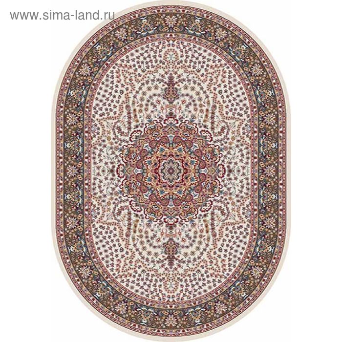 

Ковёр овальный Merinos Shahreza, размер 240x400 см, цвет cream-brown mр
