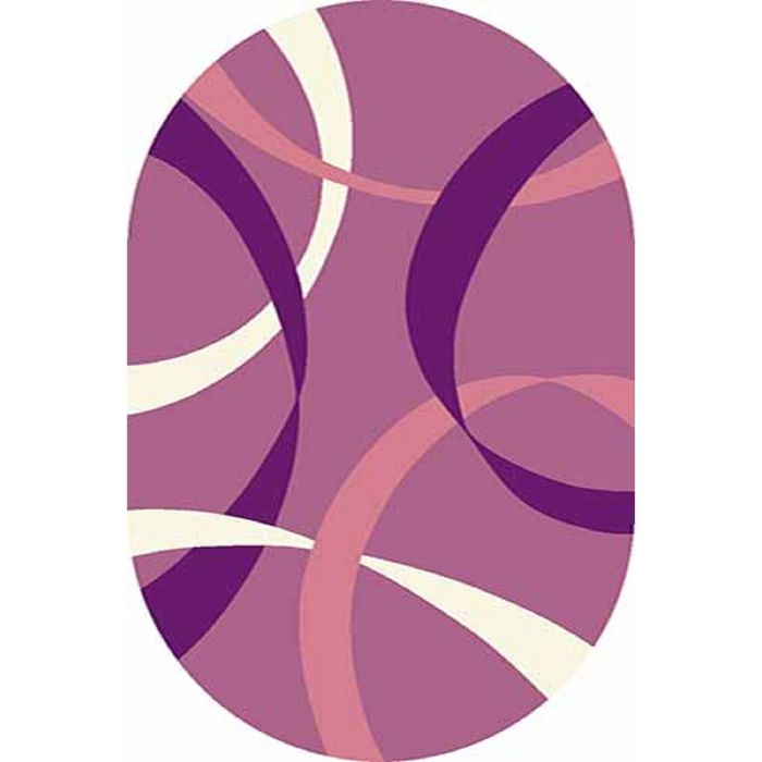 Ковёр Карвинг Фризе VISION DELUXE v801, 3*5 м, овал, LILAC