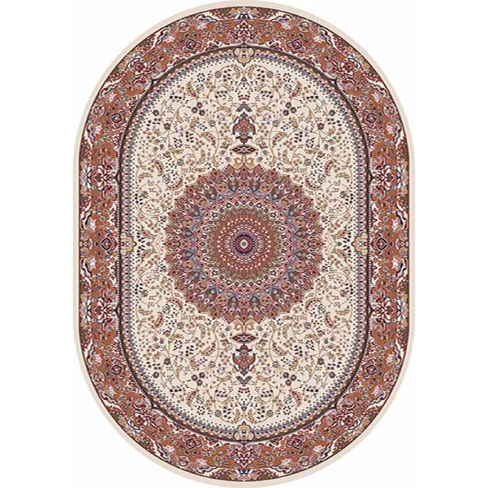 Ковёр Хит-Сет ПП SHAHREZA d205, 2*5 м, овал, CREAM-TERRA