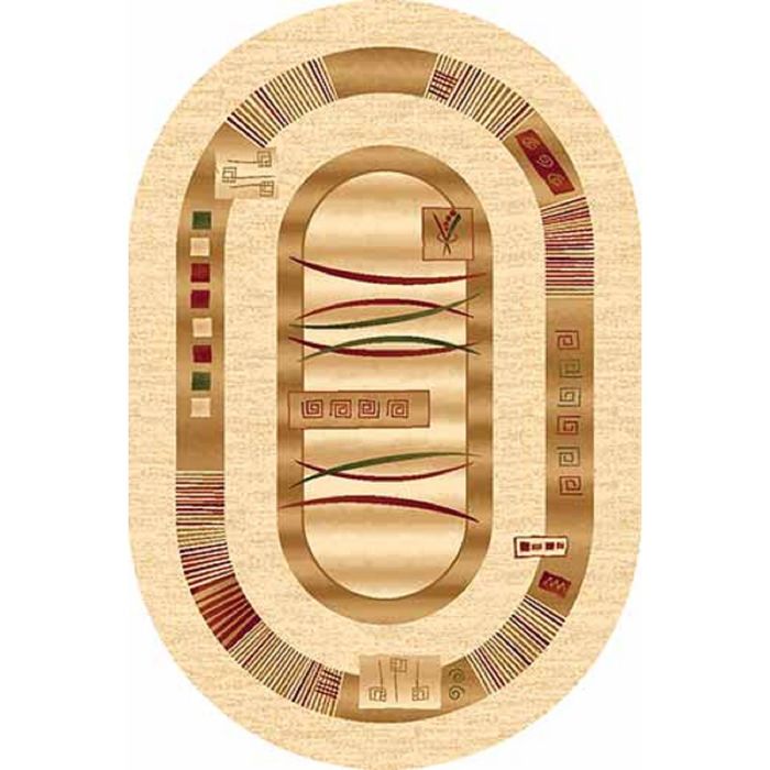 Ковер Heat-set DA VINCI d025, 2,5*4,5 м, овал, CREAM