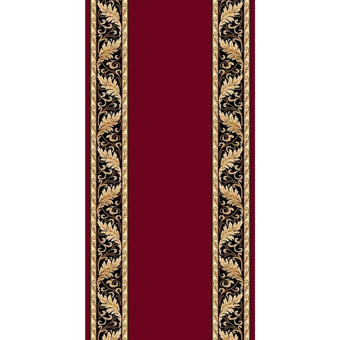 Ковер Heat-set DA VINCI d040, 1,2*25 м, дорожка, RED