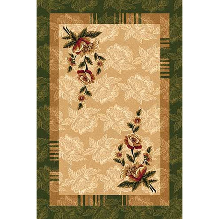 Ковер Heat-set DA VINCI d042, 2*5 м, прямоугольный, GREEN