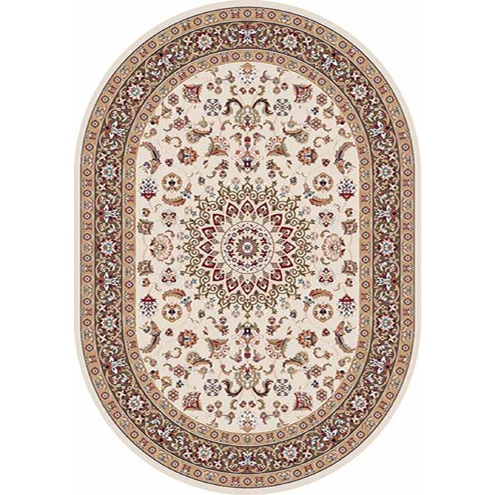 Ковёр Хит-Сет ПП SHAHREZA d210, 1,6*2,2 м, овал, CREAM-BROWN