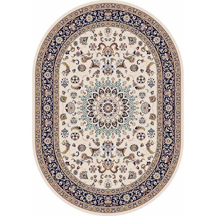Ковёр Хит-Сет ПП SHAHREZA d210, 2*5 м, овал, CREAM-NAVY