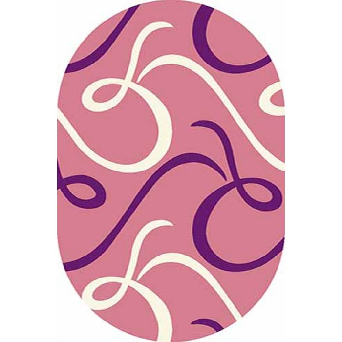 Ковёр Карвинг Фризе VISION DELUXE v803, 2*4 м, овал, PINK