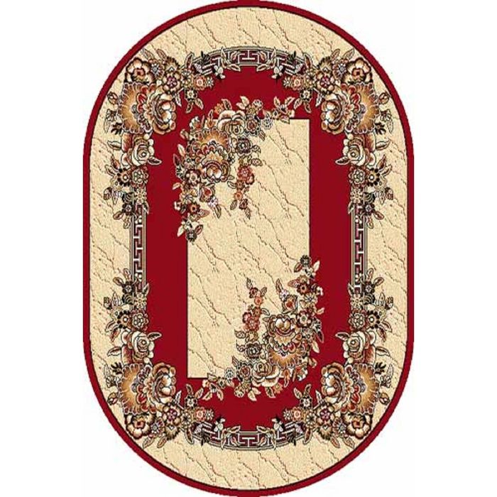 Ковёр БЦФ ПП LAGUNA ROZA, 2,5*5 м, овал, RED