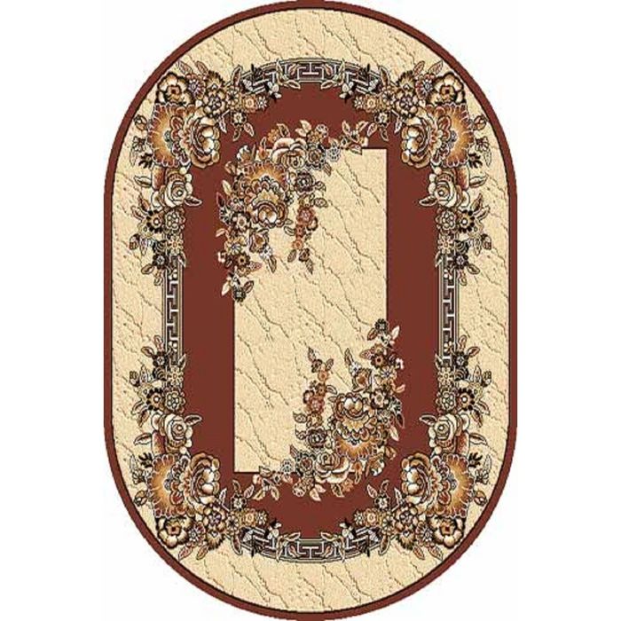 Ковёр БЦФ ПП LAGUNA ROZA, 2*5 м, овал, BEIGE