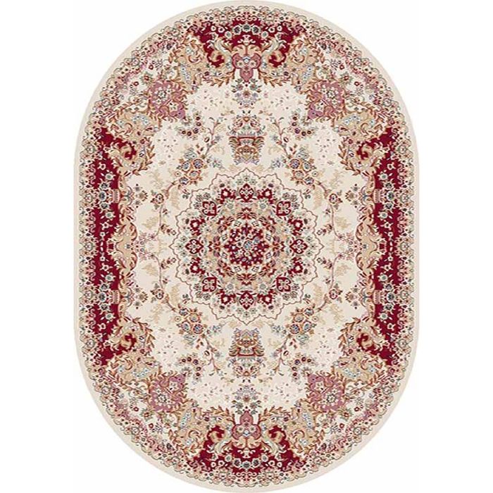 Ковёр Хит-Сет ПП SHAHREZA d211, 2*5 м, овал, CREAM-RED
