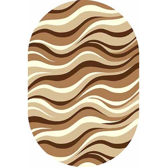 Ковёр Фризе ПП SUNRISE v817, 2,5*4 м, овал, BEIGE