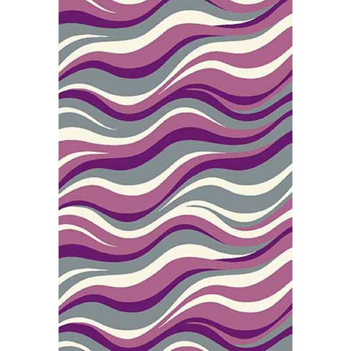 Ковёр Фризе ПП SUNRISE v817, 2,5*4,5 м, прямоугольный, GRAY-LILAC