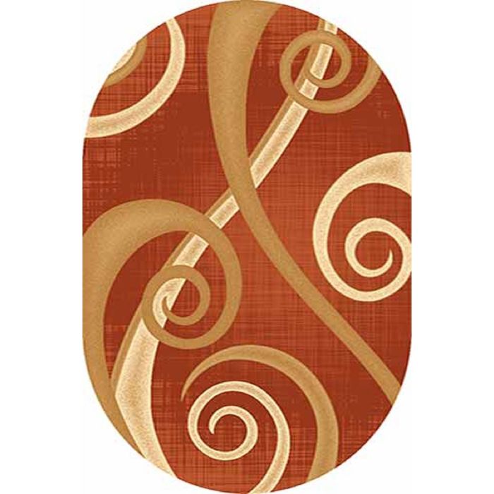 Ковёр Карвинг Хит-сет KAMEA 0987, 2,5*3,5 м, овал, TERRA