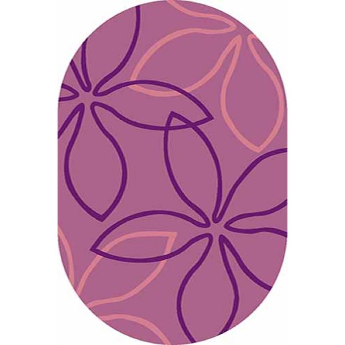 Ковёр Карвинг Фризе VISION DELUXE v806, 3*5 м, овал, LILAC