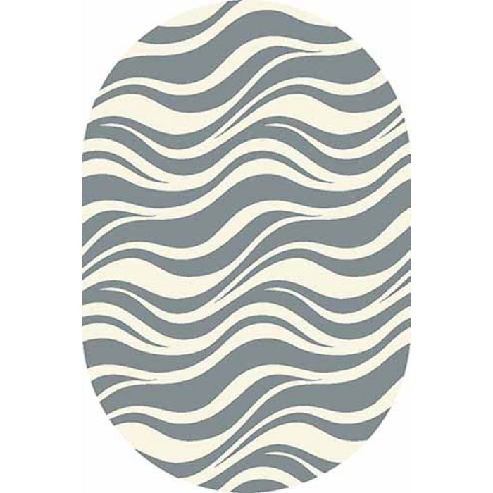 Ковёр Фризе ПП SUNRISE v817, 3*4 м, овал, GRAY -BONE