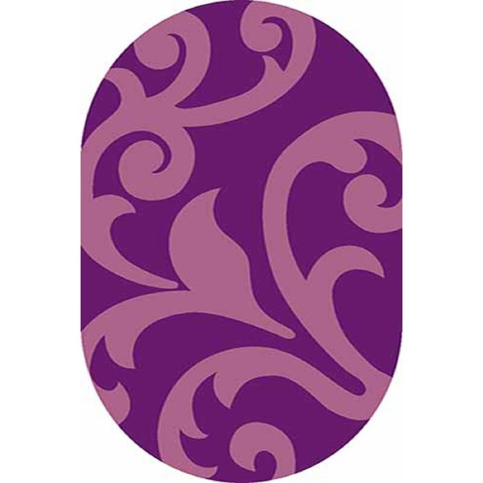 Ковёр Карвинг Фризе VISION DELUXE v809, 1,5*5 м, овал, VIOLET