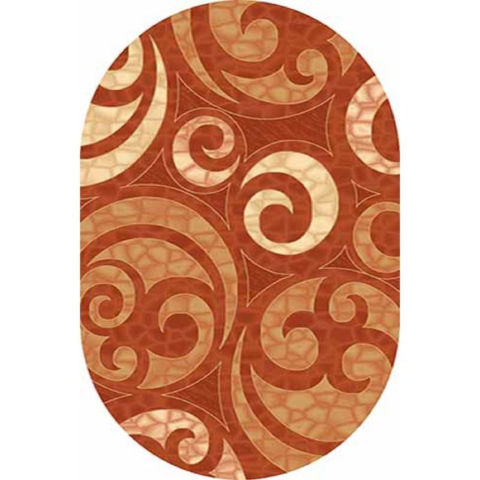 Ковёр Карвинг Хит-сет KAMEA 1068, 2,5*4 м, овал, TERRA