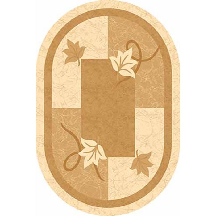 Ковёр Карвинг Хит-сет KAMEA 5111, 0,8*1,5 м, овал, CREAM