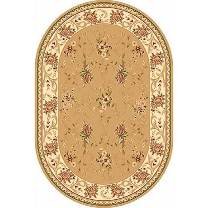Ковёр Хит-Сет ПП VALENCIA 5455, 2*4 м, овал, BEIGE