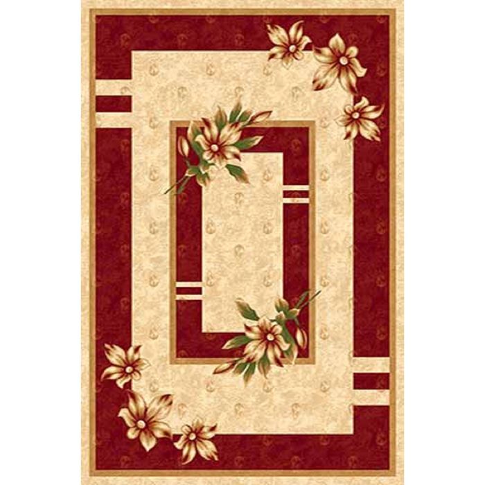 Ковёр Карвинг Хит-сет KAMEA d048, 3*5 м, прямоугольный, CREAM-RED