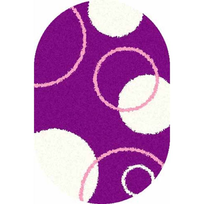 Ковёр SHAGGY ULTRA s610, 2*5 м, овал, PURPLE
