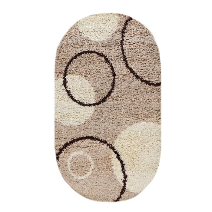 Ковёр SHAGGY ULTRA s610, 3*4 м, овал, BEIGE