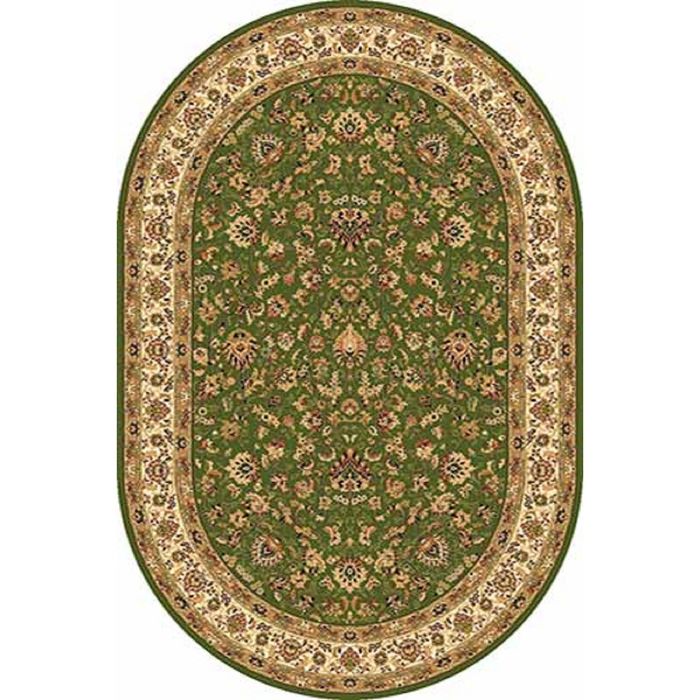 Ковёр Heat-set IZMIR 5471, 2,5*5 м, овал, GREEN